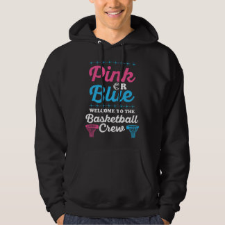 Gender Reveal Basketball for a Basketball Family Hoodie