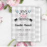Gender Reveal Bows or Arrows Baby Shower Invitation