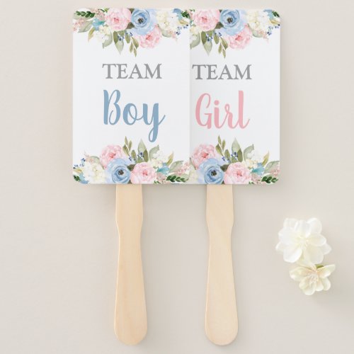 Gender Reveal boy or gilr Hand Fan