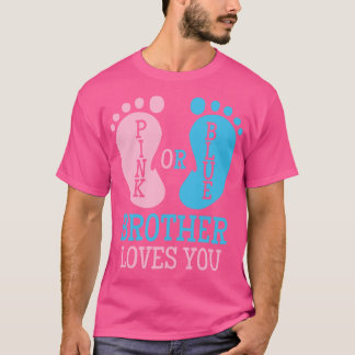 Gender Reveal Brother Pink or Blue T-Shirt