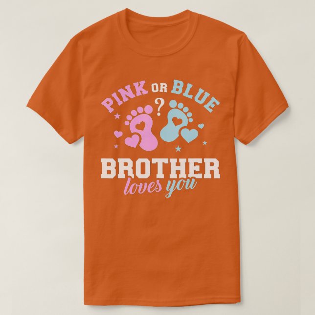 Gender reveal brother  T-Shirt (Design Front)