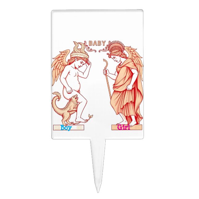 Gender Reveal Cake Topper (Front)