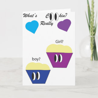 gender reveal card