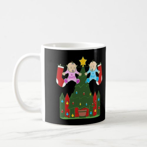 Gender Reveal Christmas Winter Party Coffee Mug