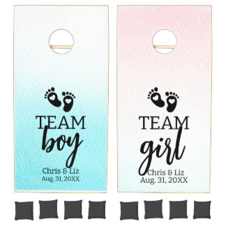 Gender Reveal Cornhole Set