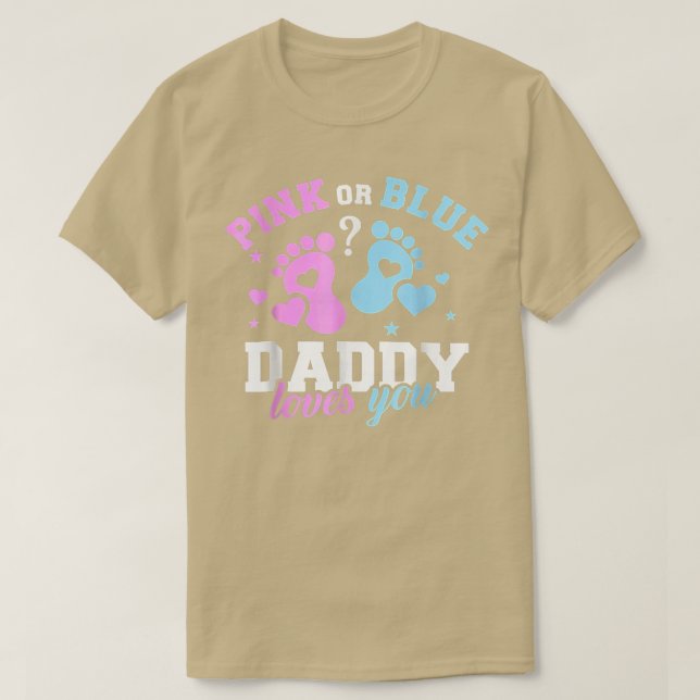 Gender reveal daddy dad Outfit For Men  T-Shirt (Design Front)