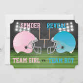 Gender Reveal Fantasy Football Baby Shower Invitation (Front)