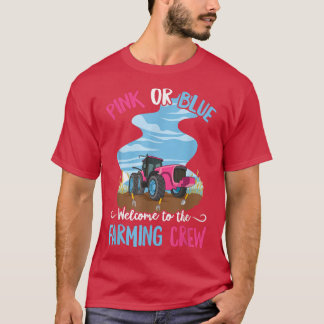 Gender Reveal Farming Design for a Farming Lover  T-Shirt