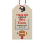 Gender Reveal Football Baby Boy Shower Thank You Gift Tags