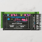 Gender Reveal Football Ticket Touchdown or Tutus
