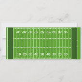 Gender Reveal Football Ticket Touchdown or Tutus Invitation (Back)
