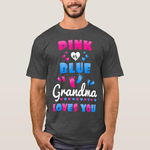 Gender Reveal  For Grandma  Grandparent Love You T_Shirt
