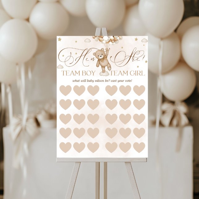 Gender Reveal Gender Voting Game Sign (Creator Uploaded)