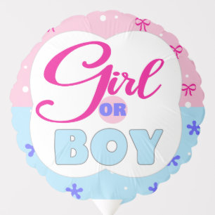 Gender Reveal Girl or Boy Balloon