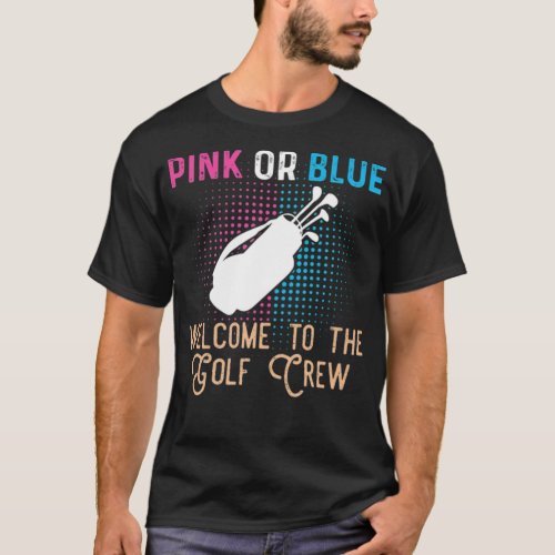 Gender Reveal Golf Design for a Golf Family golfgi T_Shirt