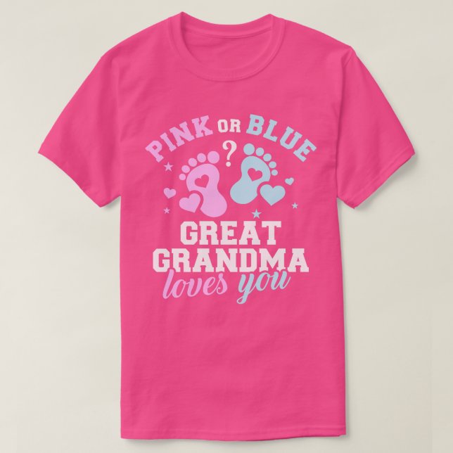 Gender reveal great grandma T-Shirt (Design Front)