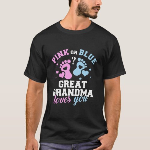 Gender Reveal Great Grandma T_Shirt