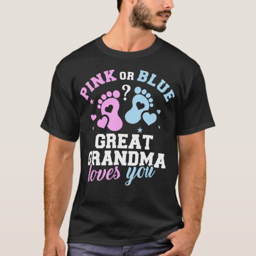Gender reveal great grandma T_Shirt