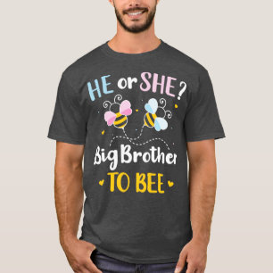 Gender reveal he or she brother matching baby part T-Shirt