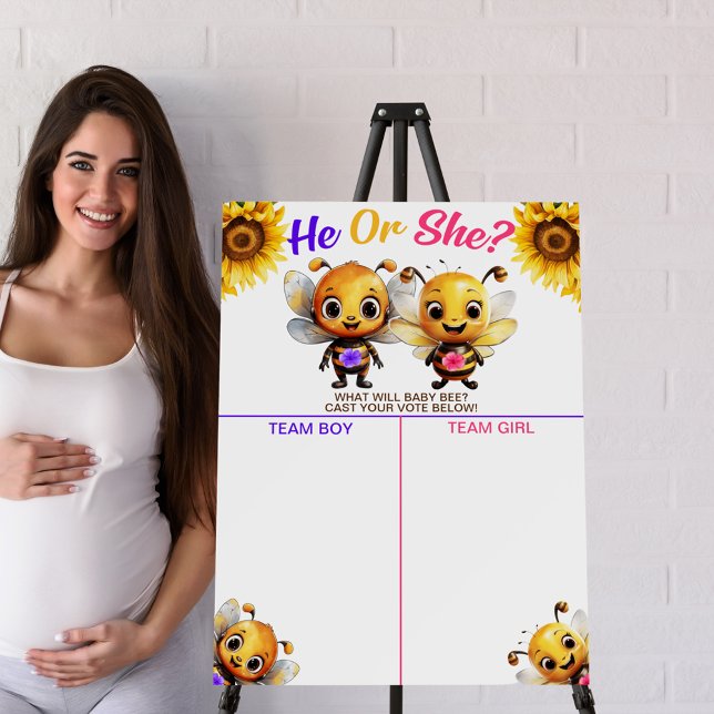 Gender Reveal He or She What Will It Bee Game Foam Board (Gender Reveal He or She What Will It Bee Game Foam Board)