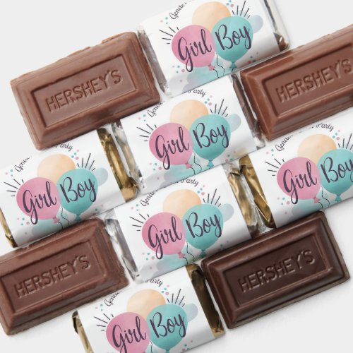 Gender Reveal Hersheys Miniatures