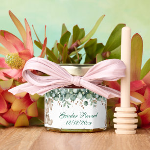 Gender Reveal Honey Jar – Teddy Bear & Bunny  Favors