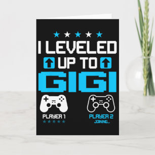Gender Reveal I Leveled Up To Gigi Video Game Love Card