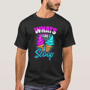 Gender Reveal Ice Cream Themed Party T-Shirt