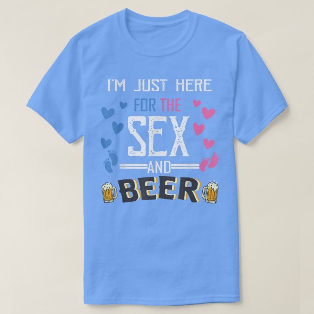 Gender Reveal I'm Just here For The Se And The Bee T-Shirt (Design Front)