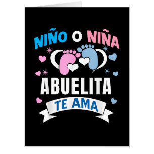 Gender Reveal in Spanish Card