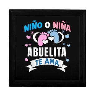 Gender Reveal in Spanish Gift Box