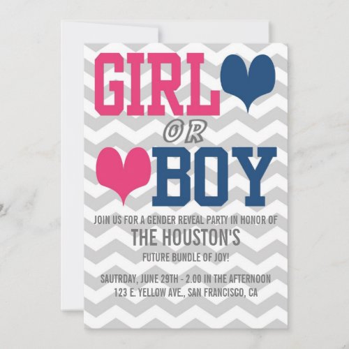 GENDER REVEAL Invitation