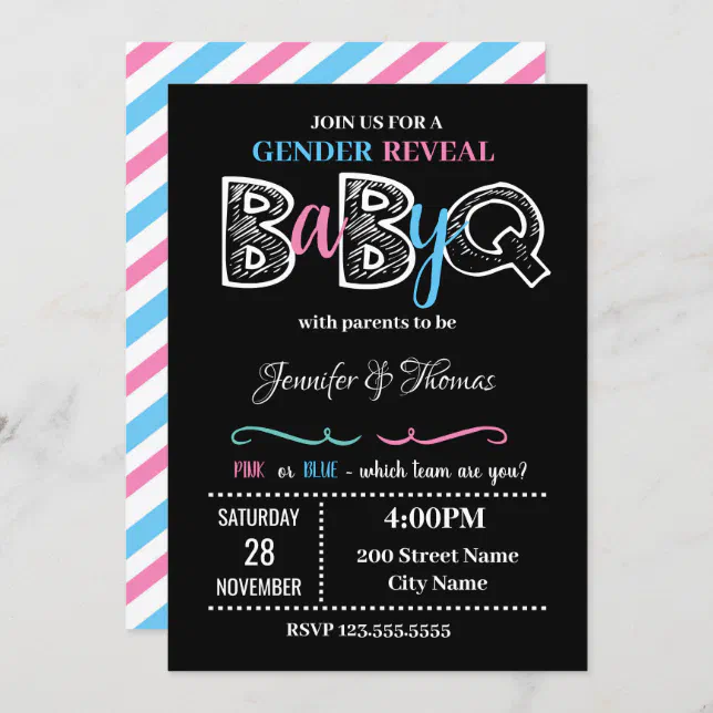 Gender Reveal Invitation 