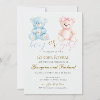 Gender Reveal Invitation