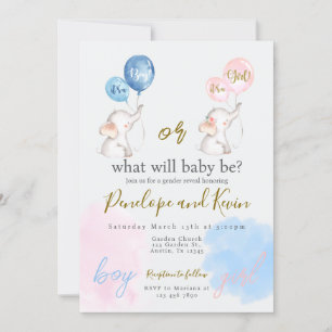 Gender Reveal Invitation