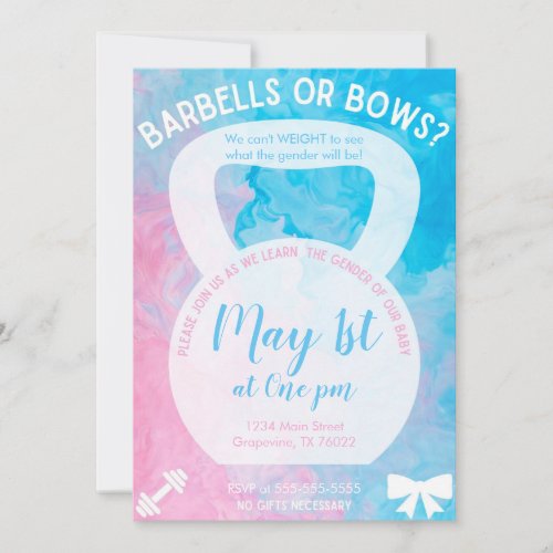 Gender Reveal Invitation