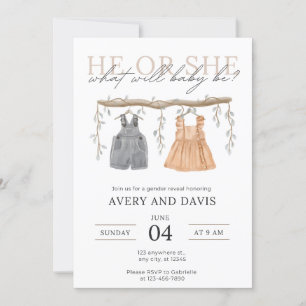 Gender Reveal Invitation