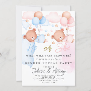 Gender Reveal Invitation