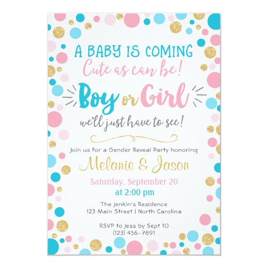 Gender Reveal Baby Shower Invitations 10