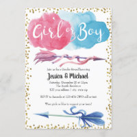 Gender Reveal Invitation Boy or Girl | He or She