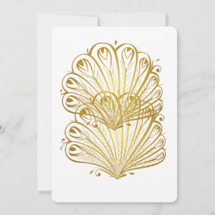 Gender reveal invitation card