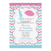 Gender Reveal Invitation / Ties Or Tutus Invite