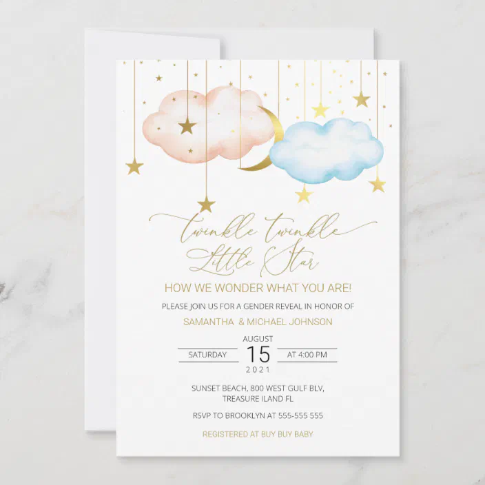 Gender Reveal Party Invites 20 Personalized Waddle It Be Invitations 