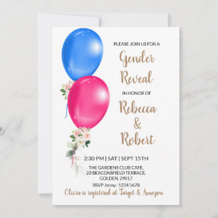 Gender Reveal Invitations