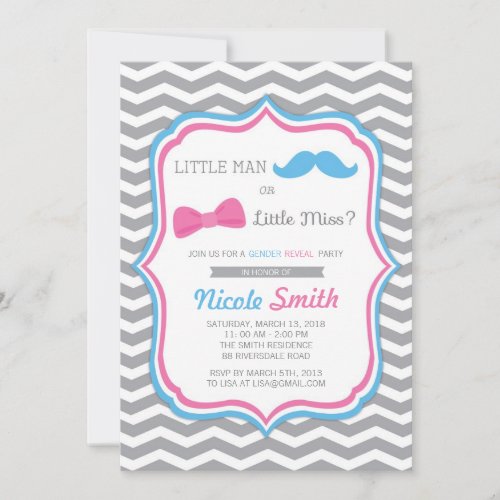 Gender Reveal Invitations / Gender Reveal Invite