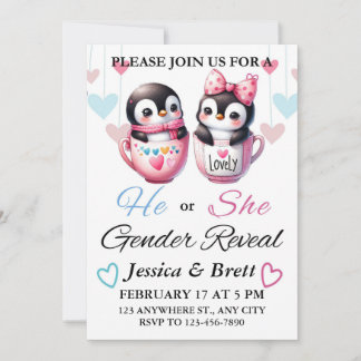 Gender Reveal Invitations, Personalized Invitation