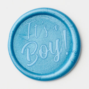 Gender Reveal It's a Boy Wax Seal Sticker