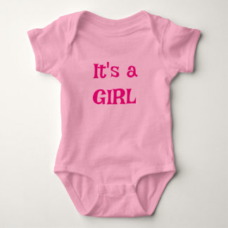 Gender Reveal It's a GIRL Baby Bodysuit