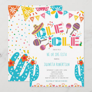 Gender Reveal Mexican Fiesta He Or She Invitation