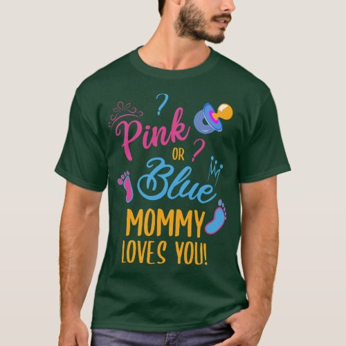 Gender Reveal MOMMY MOM  retro T_Shirt